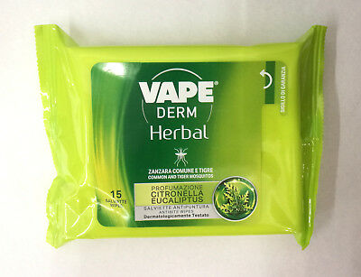 vape derm 15 anti sting wipes 